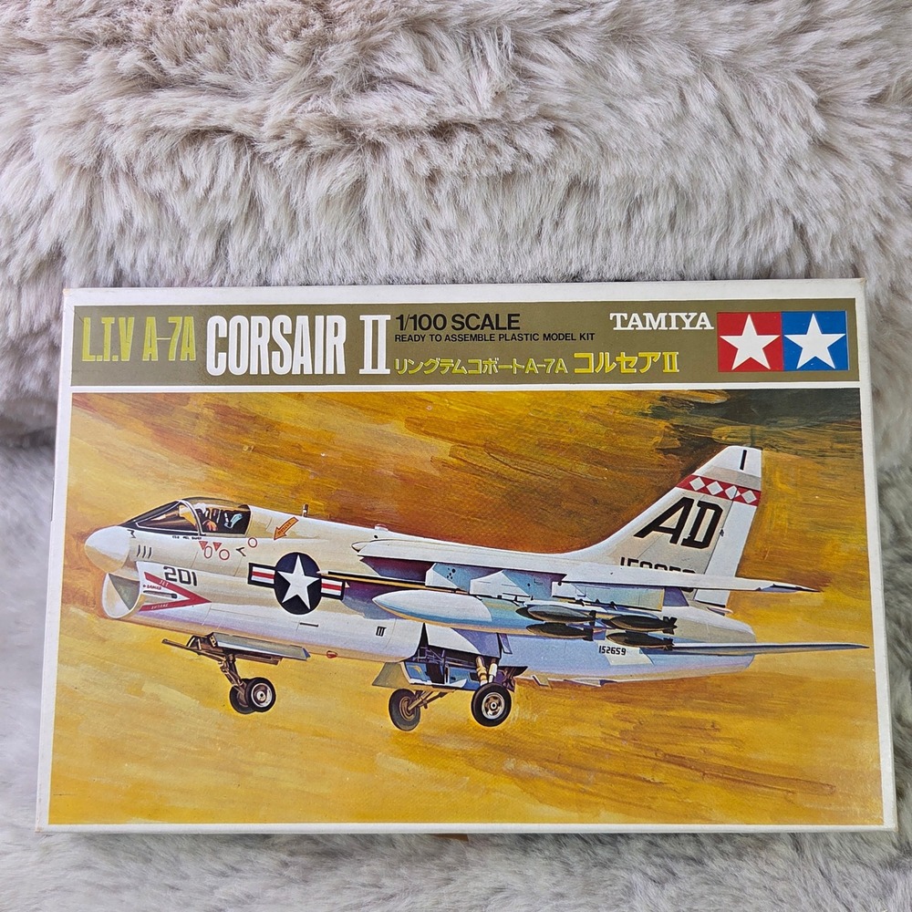 Tamiya L.T.V A-7A Corsair II 1/100 Scale Mini Jet Series No.2 Model Kit PA1002
